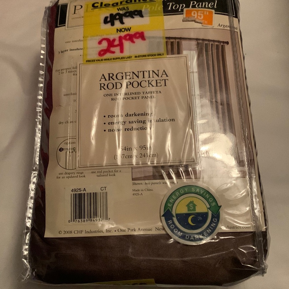 Bed Bath and Beyond rod pocket curtain